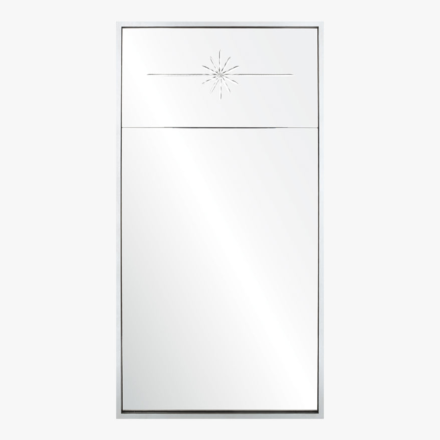 Antiqued Silver Leaf Mirror