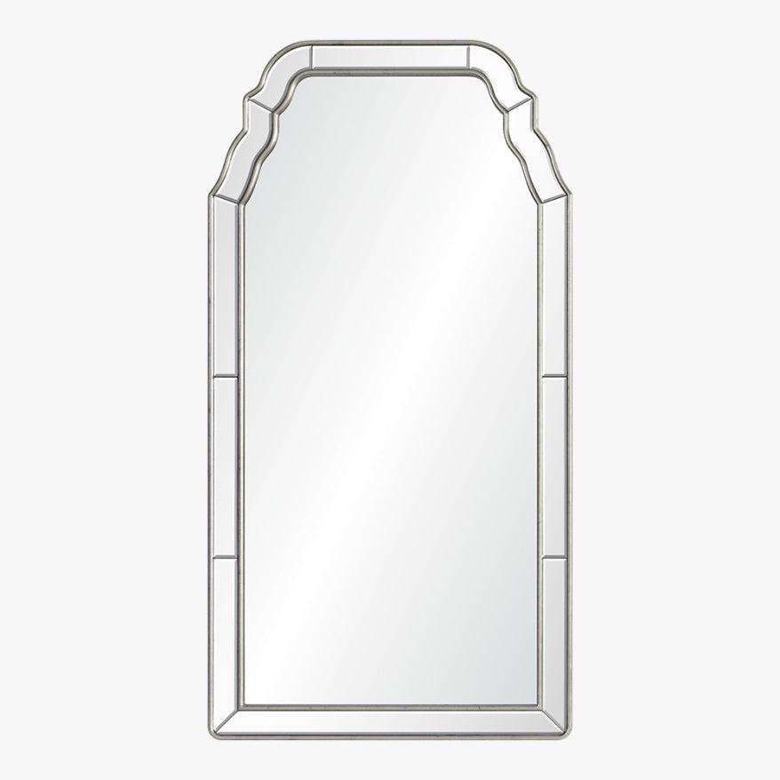 Distressed Silver Leaf Mirror