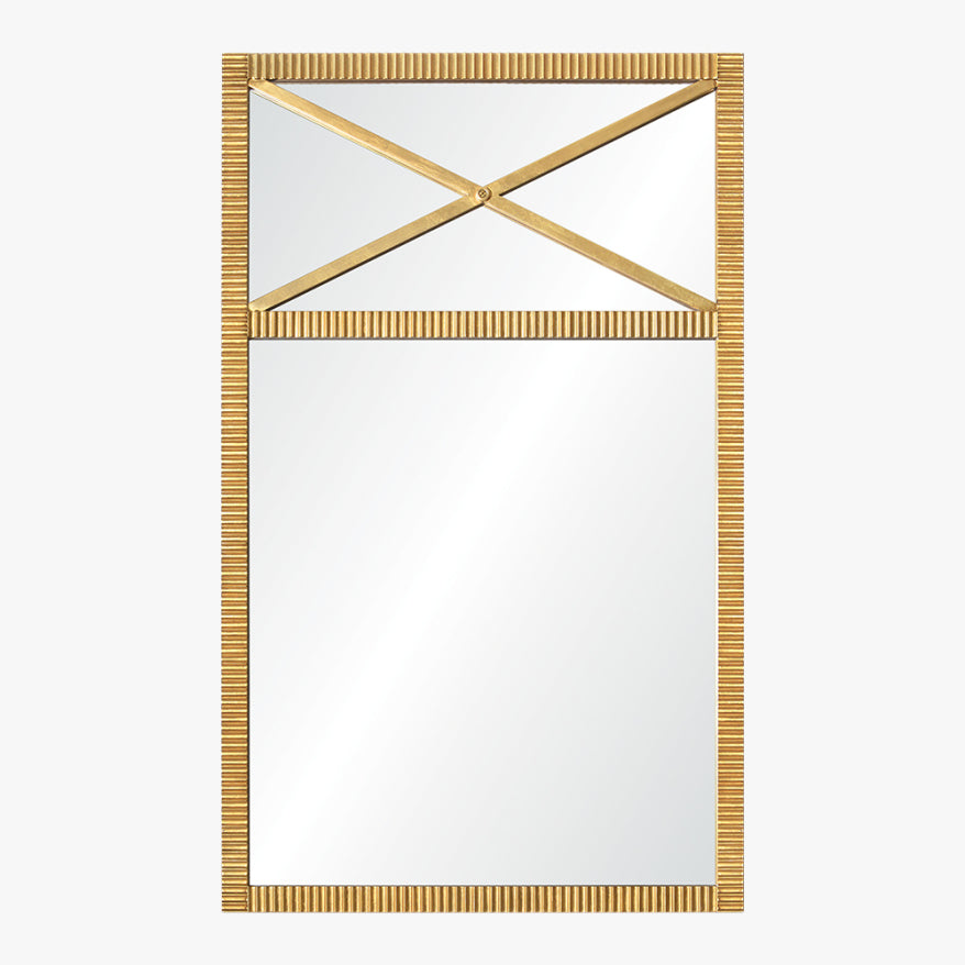 Burnished Gold Leaf Mirror