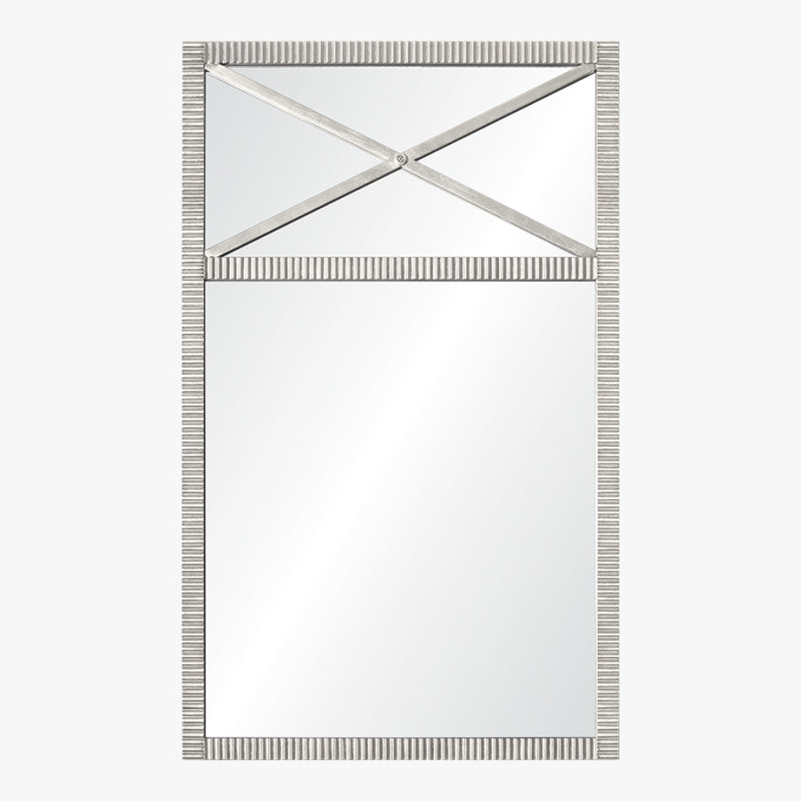 Distressed Silver Leaf Mirror