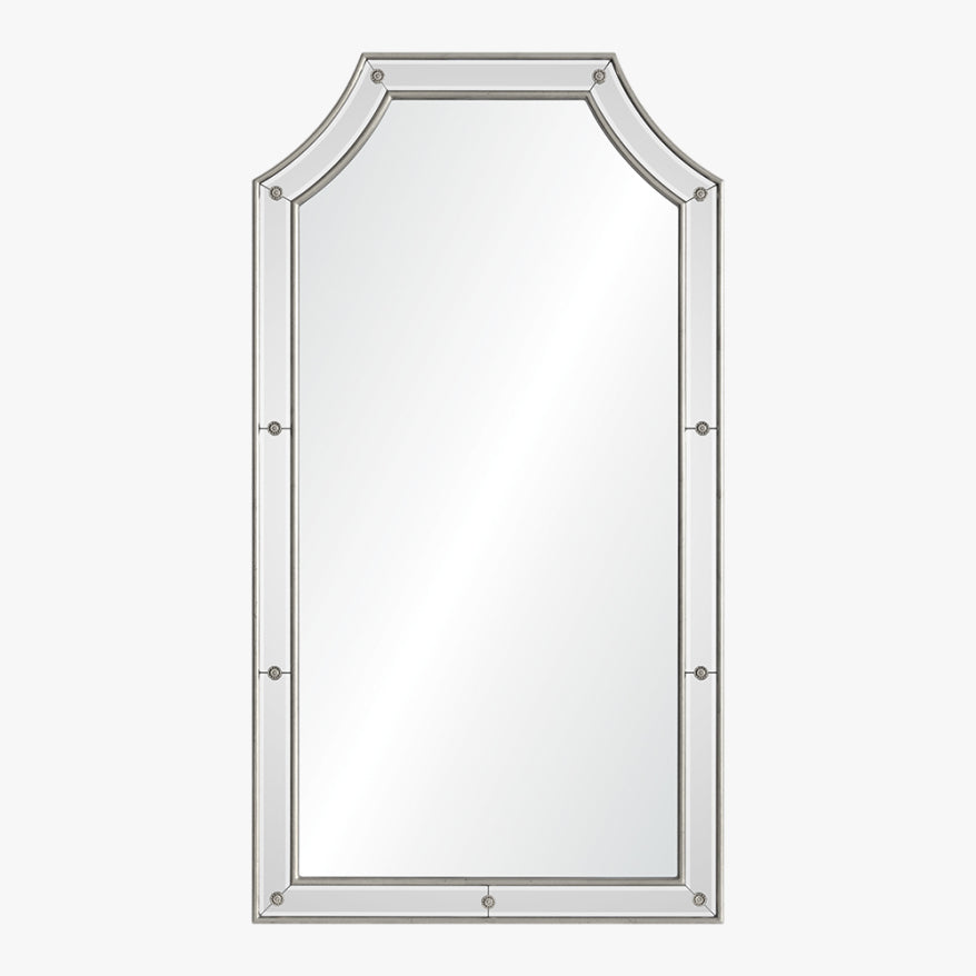 Distressed Silver Leaf Mirror