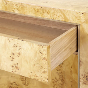 Sloane 1-Drawer Side Table, Burl | Sloane Collection | Villa & House