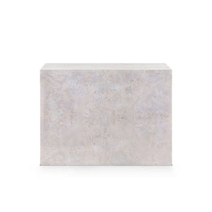 Sloane 1-Drawer Side Table, Light Gray Burl | Sloane Collection | Villa & House