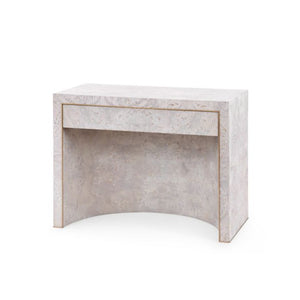 Sloane 1-Drawer Side Table, Light Gray Burl | Sloane Collection | Villa & House