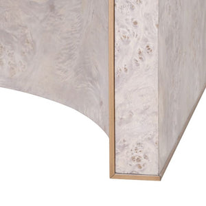 Sloane 1-Drawer Side Table, Light Gray Burl | Sloane Collection | Villa & House