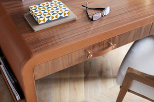 Roberto Desk, Tan | Roberto Collection | Villa & House