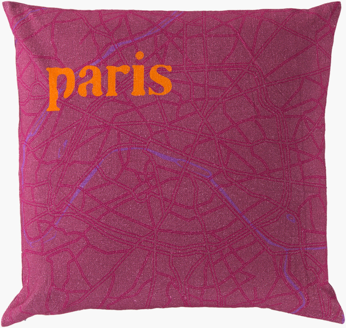 Surya City Maps SY-017 Accent Pillow