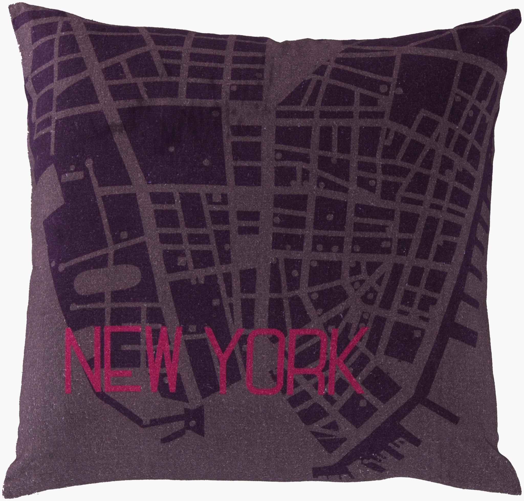 Surya City Maps SY-030 Accent Pillow
