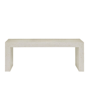 Carson Ivory Terrazzo Bench