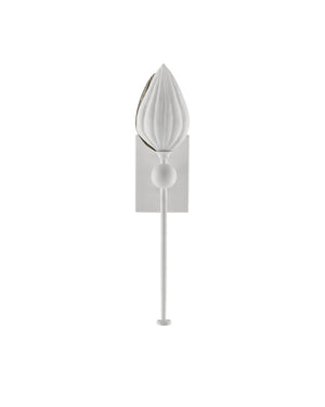 Peace Lily White Wall Sconce