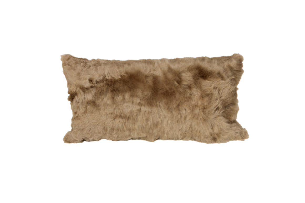 Alpaca Fur Pillow – Taupe