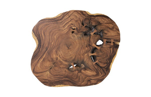 Floating Coffee Table with Acrylic Legs, Natural, Size Varies