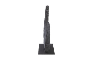 Swoop Tabletop Sculpture, Black Wood, Small