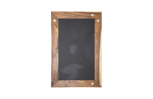 Geometry Wood Mirror, Natural, Black