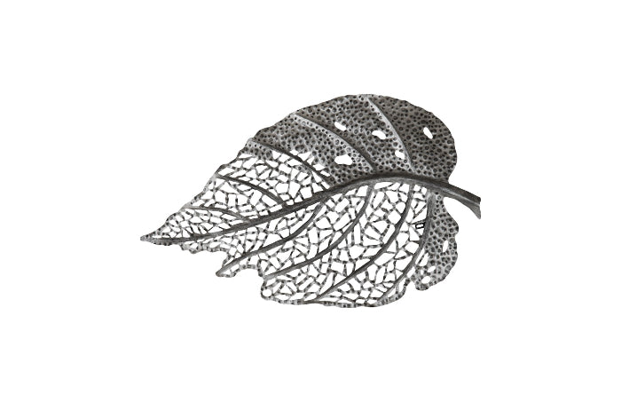 Birch Leaf Wall Art, Silver, LG