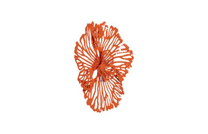 Flower Wall Art, Extra Small, Coral, Metal