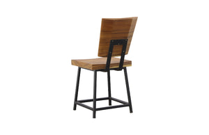 Smoothed Dining Chair, Natural, Black Base
