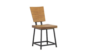 Smoothed Dining Chair, Natural, Black Base