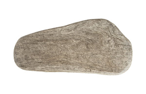 Skipping Stone Coffee Table, Gray Stone, Forged Legs