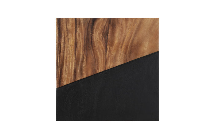 Geometry Wood Wall Tiles, Chamcha Wood, Natural, Black