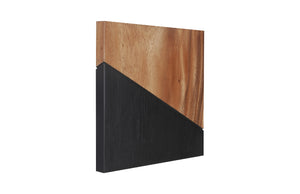 Geometry Wood Wall Tiles, Chamcha Wood, Natural, Black