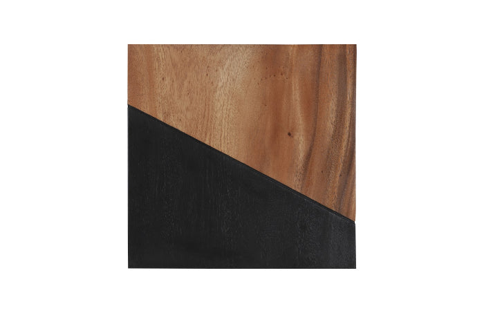 Geometry Wood Wall Tiles, Chamcha Wood, Natural, Black