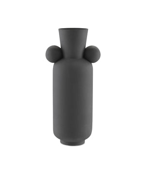 Happy 40 Tall Black Vase
