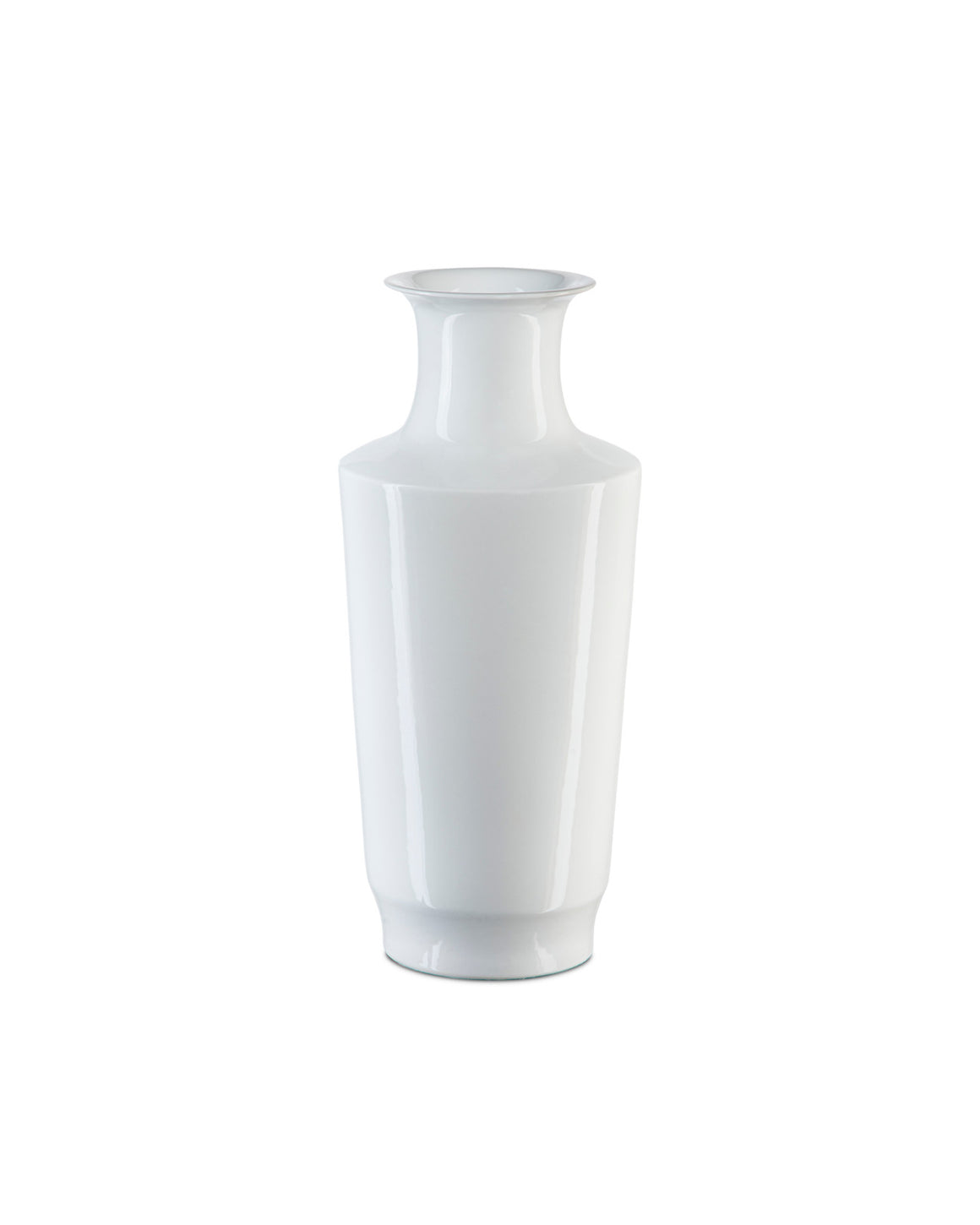Imperial White Modern Shoulder Vase