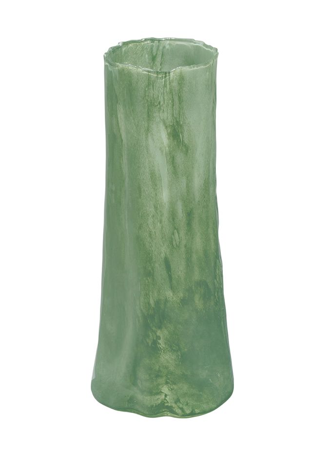 Sequoia Green Glass Decorative Vase, Small