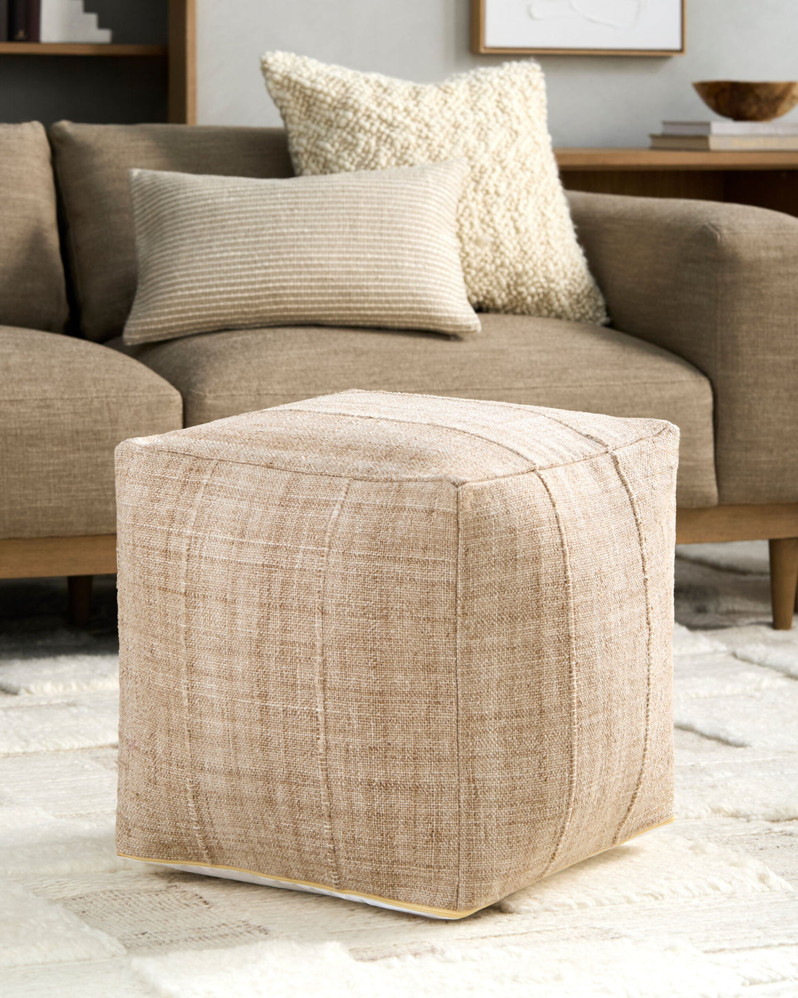 Surya Mudcloth UDPF-002 Pouf