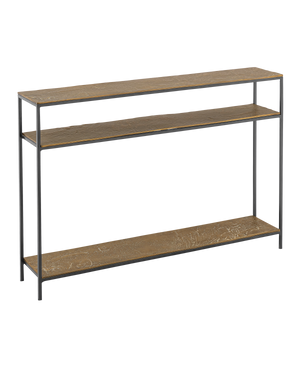 Lathi Brass Console Table