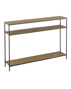 Lathi Brass Console Table