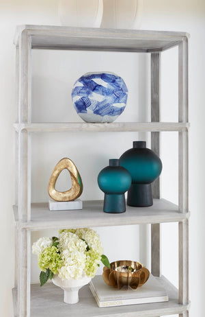Sharri Small Vase, Prussian Blue | Sharri Collection | Villa & House