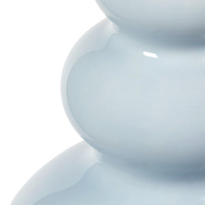 Virginia Lamp with Shade 16-inch White Linen, with Nickel, Glacial Mist | Virginia Collection | Villa & House