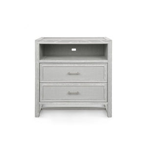 2-Drawer Side Table - Soft Gray | Vivian Collection | Villa & House