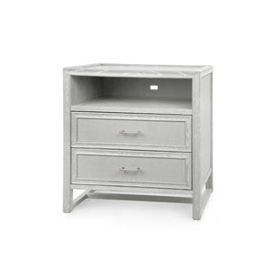 2-Drawer Side Table - Soft Gray | Vivian Collection | Villa & House