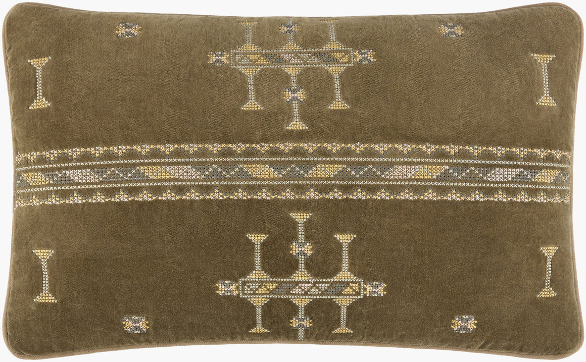 Surya Velour VLU-001 Lumbar Pillow