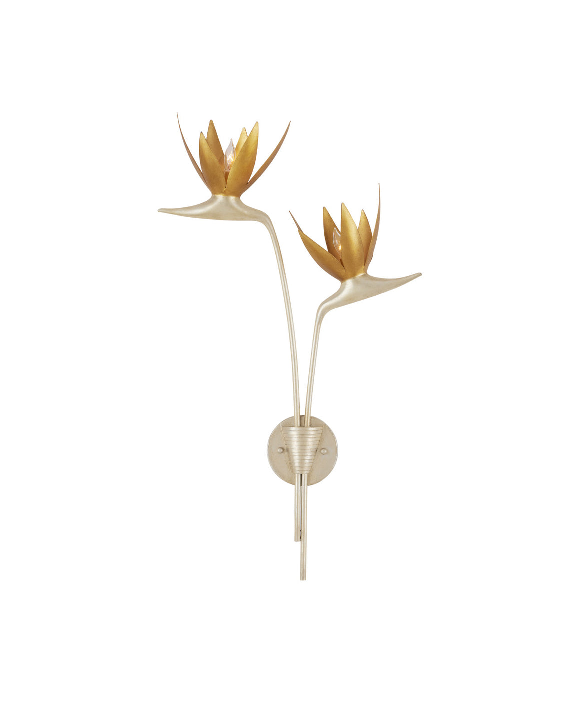 Paradiso Gold & Silver Wall Sconce - Left