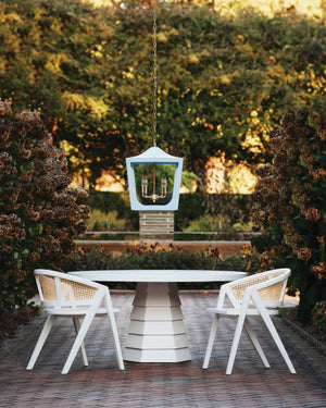 Hugo Dining Table in Matte White Lacquer