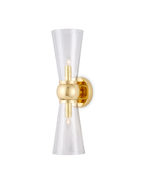 Byford Brass Bath Wall Sconce