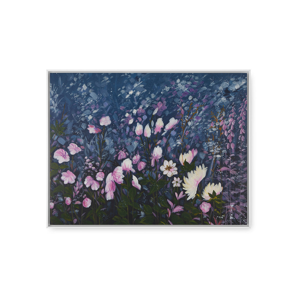 Wildflower Framed Canvas, Blue | Wildflower Collection | Villa & House