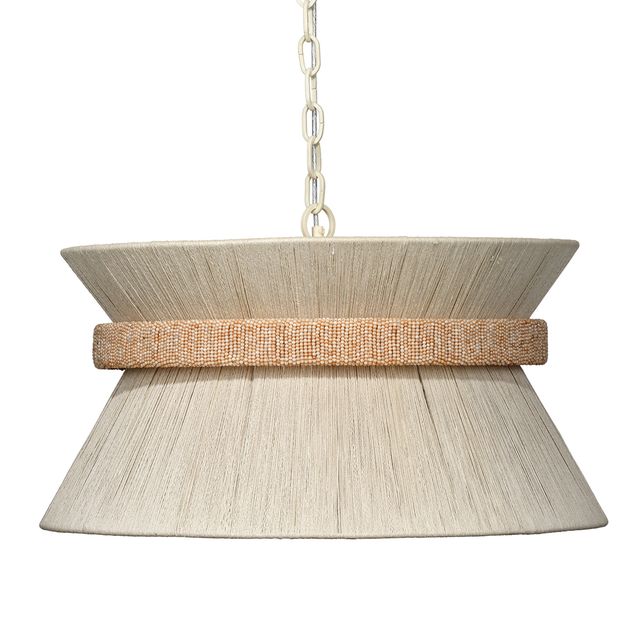 Corset 3-Light Chandelier, Off-White