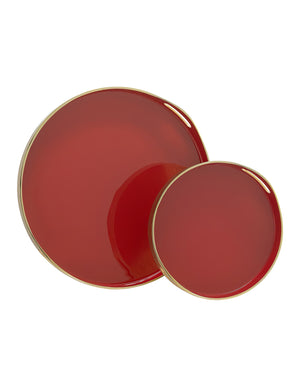 Riya Red Tray Set of 2