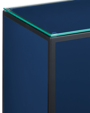 Navy Lacquer Side Table