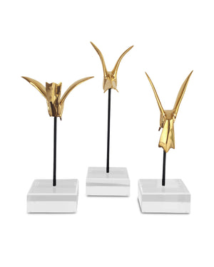Gold Hummingbirds Set of 3