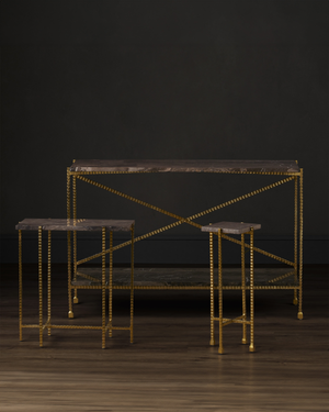 Flying Marble Gold Side Table