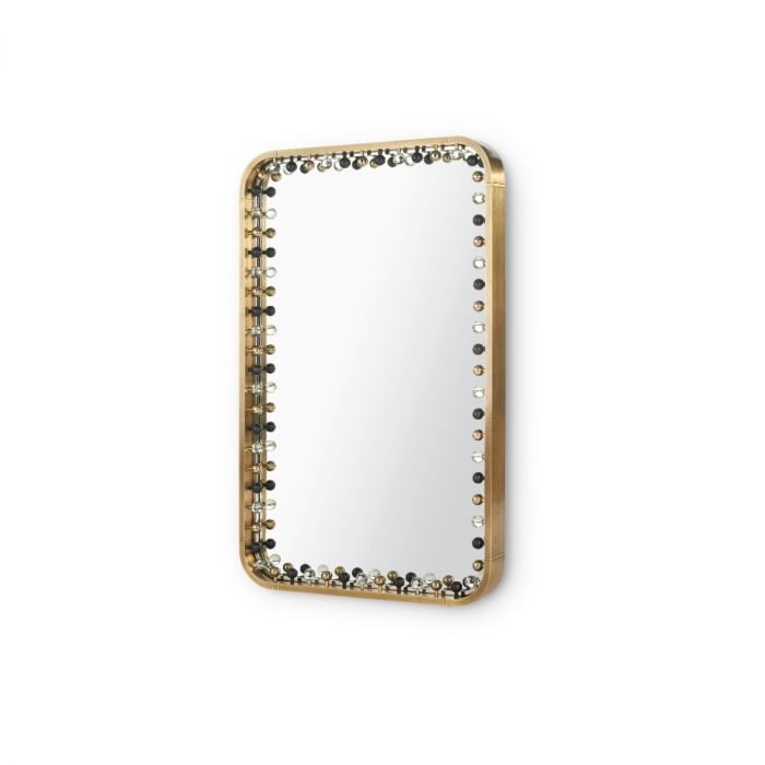 Large Mirror, Antique Brass | Zoe Collection | Villa & House
