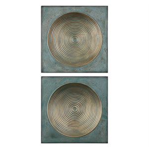 Circle in Square Artwork – Set of 2