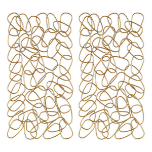 Golden Loops Wall Art – Set of 2