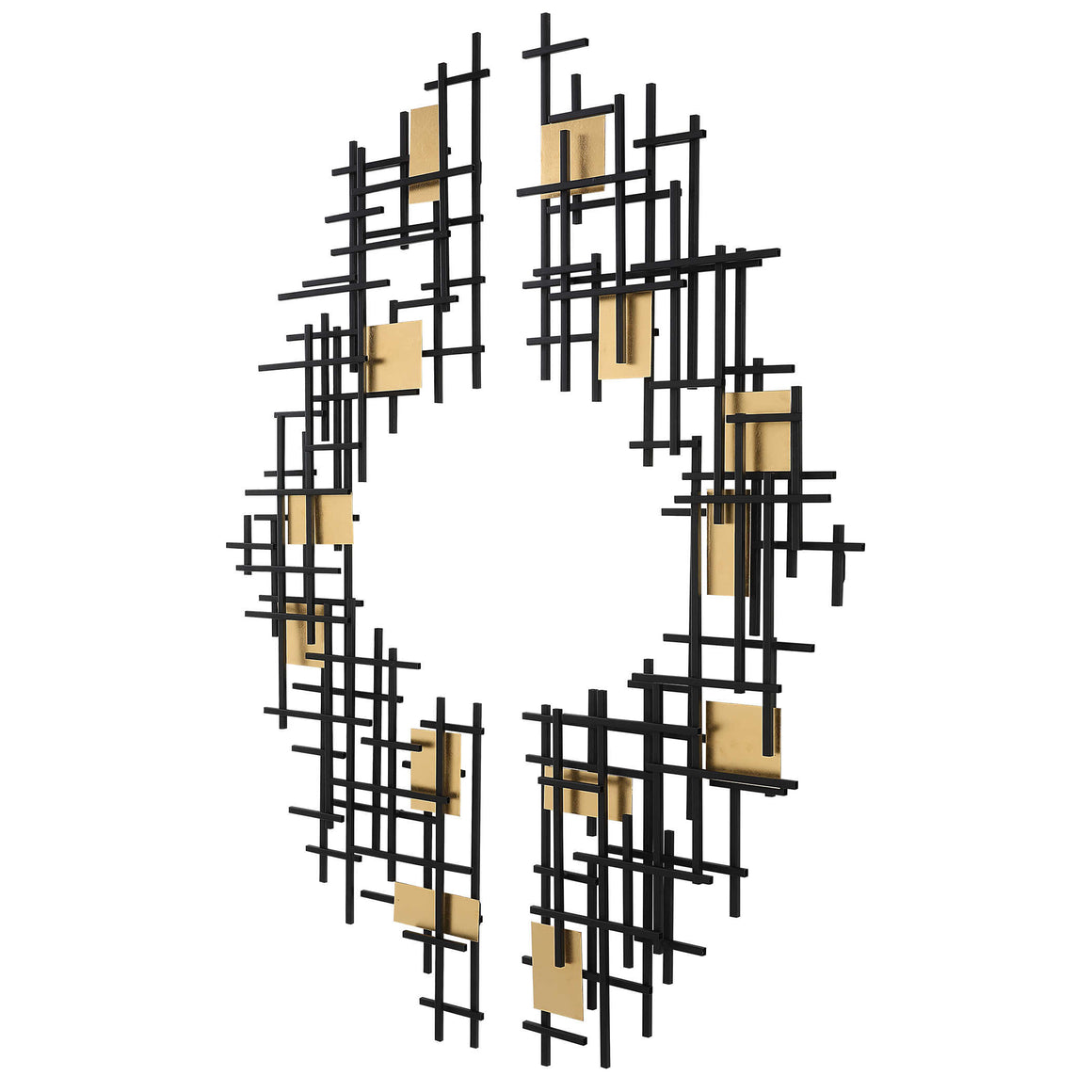 Reflection Metal Grid Wall Decor, S/2